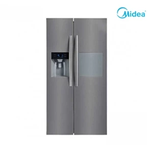 MIDEA SIDE BY SIDE REFRIGERATOR WITH BLACK MIRROR FINISH 510L (HC-689WE)