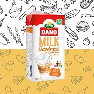 Dano UHT Semi-Skimmed Milk 1 L